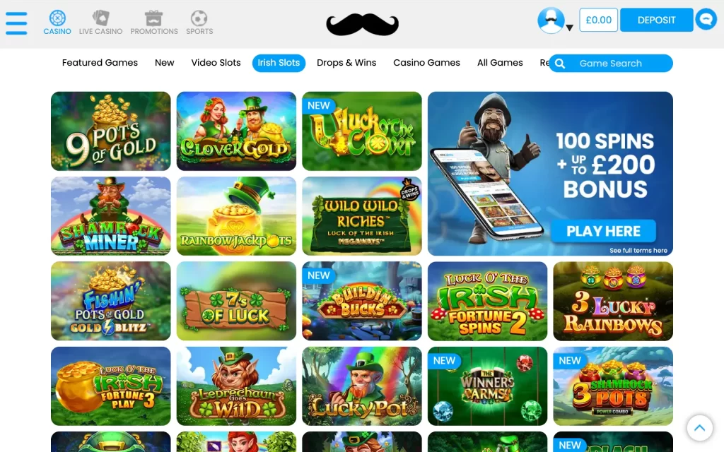 MrPlay irish slots list